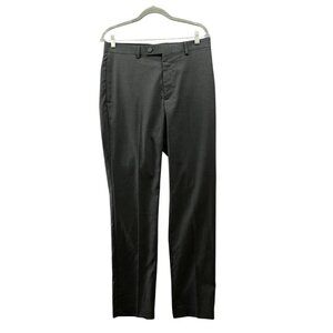 Calvin Klein Slim Fit Dress Pants Mens 32x32 Gray Flat Front Lightweight